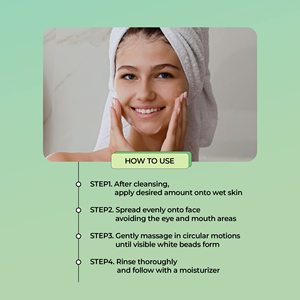 Gel exfoliant pour le visage au thé vert YADAH, pH 5,5, gel nettoyant exfoliant 100 ml pour les soins quotidiens de la peau, fabriqué en Corée - Product Image 6
