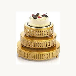 Nouvel arrivage : Ensemble de supports à gâteaux en métal, design tendance, pour mariage, pâtisserie, restaurant, présentation de desserts - Product Image 3