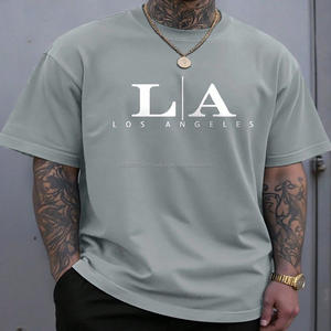 Ensemble 2 pièces d'été pour homme : T-shirt sport décontracté à manches courtes et short en tissu éponge, séchage rapide, tricoté 250g, 100% coton, motifs unis - Product Image 6