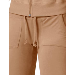 Conjunto deportivo con capucha para mujer, sudadera con cremallera y pantalones largos, conjunto informal de 2 piezas - Product Image 5