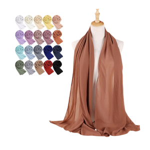 Stylish Womens Chiffon Scarves Soft Lightweight Breathable Customizable Hijab <b>Wrap</b> Muslim Shawl Long Fashion <b>Head</b> Scarf - Product Image 1