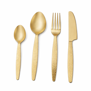 Premium 16-Piece Gold PVD Stainless Steel <b>Flatware</b> <b>Set</b> – Luxury Gold Cutlery <b>Set</b> - Product Image 1