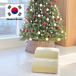 บันไดสัตว์เลี้ยง [AllmioPet] สีเบจ 2 ขั้น ผ้าเนื้อนุ่มคล้ายก้อนเมฆ สำหรับสุนัขและแมว เพื่อการเข้าถึงโซฟาและเตียงในบ้านอย่างปลอดภัย - Product Image 1