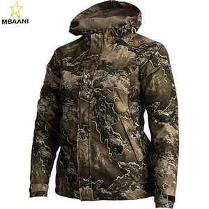 Outdoors Women's Lightweight Breathable Waterproof Hooded <b>Camo</b> Hunting <b>Jacket</b> - Product Image 3