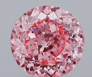 Diamante Portugués de Corte Brillante Redondo, CVD, Color Rosa Intenso, Claridad VS1, Pulido Excelente, Diamante Cultivado en Laboratorio, Certificado IGI - Product Image 1