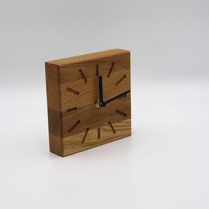Classic Wooden Table <b>Clock</b> Vintage Rustic Decoration - Product Image 2