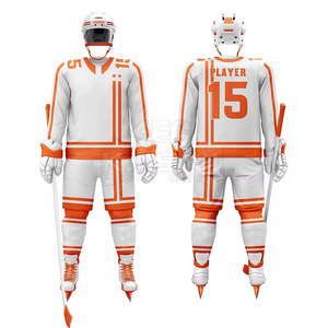 Ensemble de maillots de hockey sur glace pour hommes sur mesure de qualité supérieure, respirant, à séchage rapide, en matériau léger, conçu pour les sports d'équipe, OEM - Product Image 6