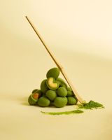 Dragées de chocolat pur enrobées de matcha, amandes et noix de cajou, snacks, bonbons, OEM/ODM, HALAL, 75G, emballage personnalisable