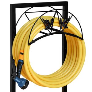 Soporte de suelo resistente negro para mangueras de agua, 40 cm de profundidad x 20 cm de ancho x 100 cm de altura, organizador de almacenamiento para mangueras de jardín y patios - Product Image 4