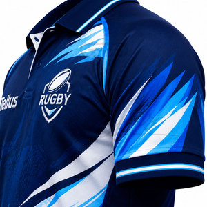 Maillot de rugby en polyester imprimé respirant de haute qualité, grande taille, pour vêtements de sport, coutures de qualité supérieure, coupe classique, manches courtes - Product Image 5