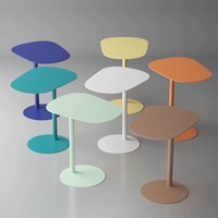 Table basse moderne en métal extensible pour salon, salle à manger, petits appartements - Durable, légère, multifonctionnelle