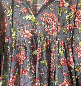 Robe longue 100 % coton pour femme, la plus vendue, faite à la main, style bohème décontracté, imprimé floral, douce, pour l'été et la plage, naturelle et ample - Product Image 5