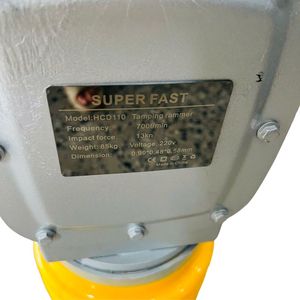 HCD110 Electric Tamping Rammer 220V 13kN High Leg <b>Compactor</b> 700 Times/Min Heavy Duty Soil Compaction <b>Machine</b> 2-3KW Motor Engine - Product Image 5