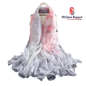 Luxury Printed Long <b>Scarf</b> Soft Fabric Head <b>Scarf</b> Custom Printed OEM ODM Custom Textile Manufacturer Wholesale Supplier - Product Image 1