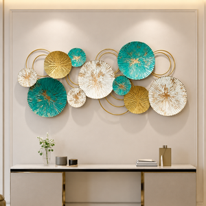 Décoration murale en métal multicolore pour la maison et le salon, art mural décoratif en métal, sculpture murale artistique moderne pour chambre à coucher - Product Image 5