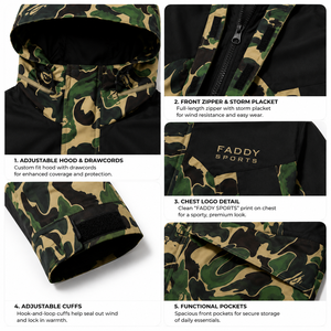 <b>Waterproof</b> <b>Camo</b> Printed Snowboarding <b>Jacket</b> Men's Windproof Thermal Outdoor Sports Winter Ski <b>Jacket</b> Breathable Camouflage Coat - Product Image 4