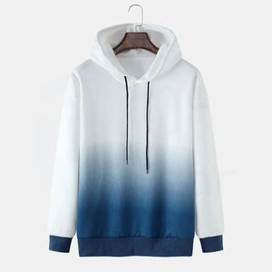 High Quality <b>White</b> New Style Sublimation Printed <b>Men</b> <b>Hoodies</b> Breathable Streetwear Wholesale Clothing - Product Image 1