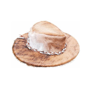 Sombrero de Vaquero de Cuero, Corona de Cuero Suave, Ala Ancha, Protección Solar, Accesorio de Moda Vaquero Elegante - Product Image 6