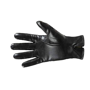 Leather <b>Gloves</b> Wrist Length Plain Style Thermal Unlined For Winter Daily Use - Product Image 2