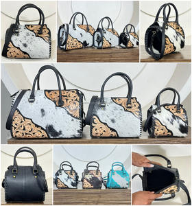 Sac de voyage élégant en cuir de vachette façonné à la main, style occidental, OEM ODM, sac de voyage de luxe pour le week-end, mini sac de voyage pour femmes - Product Image 3