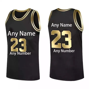 Maillot de basketball de haute qualité en gros, grande taille, respirant, style imprimé cousu/pressé à chaud - Product Image 1