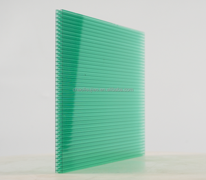 Panneaux cellulaires modernes en <span class=keywords><strong>polycarbonate</strong></span> transparent à <span class=keywords><strong>double</strong></span> paroi 4mm 6mm 8mm Toiture en tôle creuse pour auvent Skylight Appartement École - Product Image 1