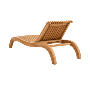 Tumbona Moderna de Madera de Teca Sólida para Exteriores, Tumbona para Jardín, Patio, Piscina, Muebles para Hotel, Resort, Villa, Hogar - Product Image 3
