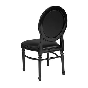 Classic Black Upholstered <b>Wooden</b> Dining Chair with <b>Button</b> Tufted Back Elegant Indoor Seating - Product Image 5