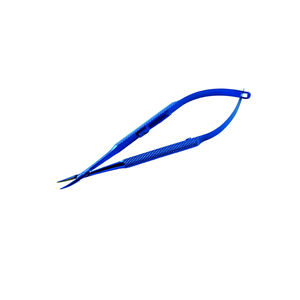 Portaagujas Oftálmico Azul, Instrumento Quirúrgico para Cirugías Oculares Precisas, Certificado CE Clase I, Uso Manual - Product Image 1