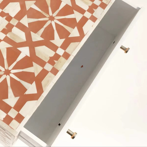 ILAHI's Bone Inlay <b>Drawer</b> Modern Design Agate Detailing <b>Storage</b> Portable Home Furniture - Product Image 1
