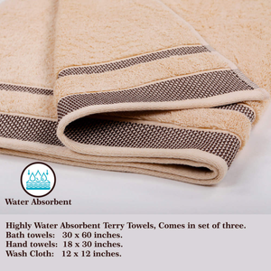High Quality Cotton Terry Bath Towel Made from Eco Friendly Fabric for Comfortable Daily Bathroom Use - Product Image 6