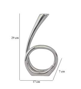 Apex <b>Silver</b> Spiral <b>Candlestick</b> Holder Modern Home Decoration 10 Inch Height Durable Design - Product Image 4