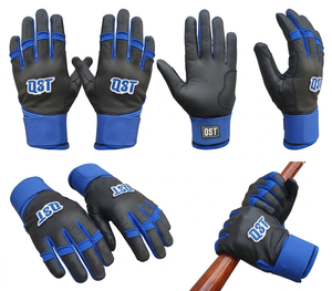 Guantes de Béisbol Profesionales para Receptor, Diseño de Logotipo Personalizado, Cuero Vacuno, Dedos Completos, Puño Largo Ajustable, Guantes Deportivos - Product Image 6