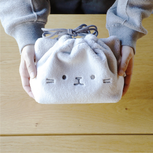 Bolsa Térmica para Almuerzo ANIBALL, de Felpa Suave, con Diseño de Animal, con Cordón, Tamaño Bento 1.4L - Product Image 4