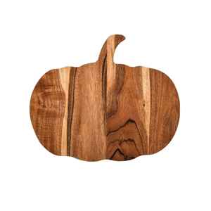 Tabla de servir de madera de acacia con forma de calabaza, tabla decorativa para queso, bandeja de charcutería, tabla de cortar de madera, decoración de cocina - Product Image 1