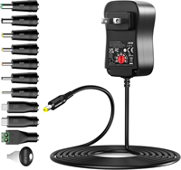 Adaptateur secteur universel 48W, multi-tensions réglables, alimentation CC 5-24V, tension variable pour bandes lumineuses LED et autres appareils électroniques