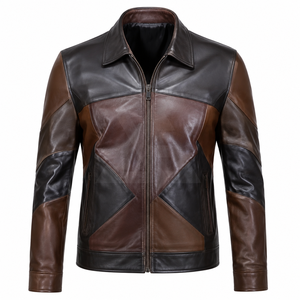 Men Casual <b>Winter</b> <b>Leather</b> <b>Jacket</b> Fashion Trendy Warm Slim Fit Biker Coat Streetwear Stylish Outerwear for Cold Weather 2026 New - Product Image 1
