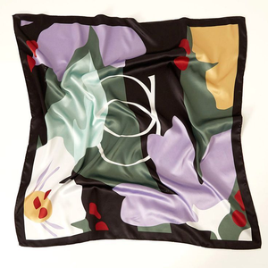 Wholesale Personalized Satin Printed <b>Scarf</b> Fabric for European Israel Island Brand Label Advertising Promotion Corporate Gifts - Product Image 2