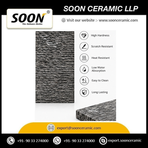 SOON CERAMIC Prix direct usine, grande dalle de calcite noire ciselée, polie, moderne, écologique, modèle 3D VERDURE WAVE 2 - Product Image 6