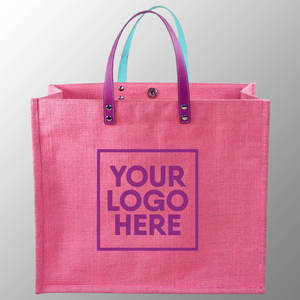 High Capacity Jute Picnic Tote <b>Bag</b> Custom Logo Eco Friendly Promotional Carry <b>Bag</b> - Product Image 5