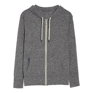 Custom Wholesale Heather Grey Zip Up Hoodie Men Women Full Zip Sweatshirt Casual Sportswear Athleisure Hooded <b>Jacket</b> Outerwear - Product Image 6