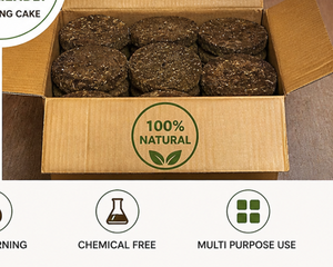 Pastel de Estiércol de Vaca Natural (Pastel de Gobar) |   Combustible Orgánico Ecológico para Cocinar y Uso Religioso - Product Image 3
