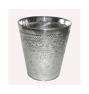 Handmade Iron Waste Basket for Residential Commercial and Hospitality Waste Collection - Product Image 2