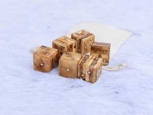 Hand Crafted Custom Designed 4-Side Buffalo Bone <b>Dice</b> Polished Animal Luxury Style Gaming <b>Dice</b> With Size 16mm at low Price - Product Image 4