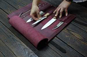 Sac de Chef en Cuir Fait Main de Luxe Anti-Odeur Robuste pour Couteaux, Organisateur de Rangement Culinaire pour Hôtels, Étui à Ustensiles de Cuisine - Product Image 4