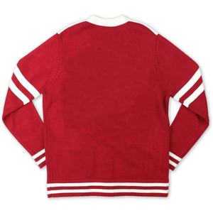 Long Sleeve DST Open Front Single Button Closure High Quality Breathable <b>Cardigan</b> Soft 100% Cotton Knit Sweater Embroidery - Product Image 4