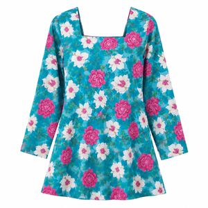 Kurti en coton imprimé Sanganeri pour femmes, haut long à motifs floraux, vêtements décontractés pour femmes, vêtements ethniques, vente en gros, boutique de mode - Product Image 4