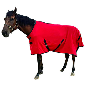 Couverture en polaire pour chevaux, vente en gros |   Drap d'hiver léger avec sangles réglables |   Housse de protection pour chevaux d'extérieur de 82 pouces - Product Image 1