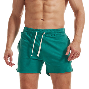 Shorts en jean déchiré uni pour hommes, coupe slim décontractée, taille haute, fermeture à cordon, séchage rapide, respirant, 100 % coton, vente en gros - Product Image 1
