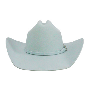 <b>Light</b> Blue Wool Silk Screen Sublimation Printed Striped Cowboy <b>Hat</b> Unisex Adult Casual Beach Spring Summer 56-58CM Wide Brim - Product Image 2